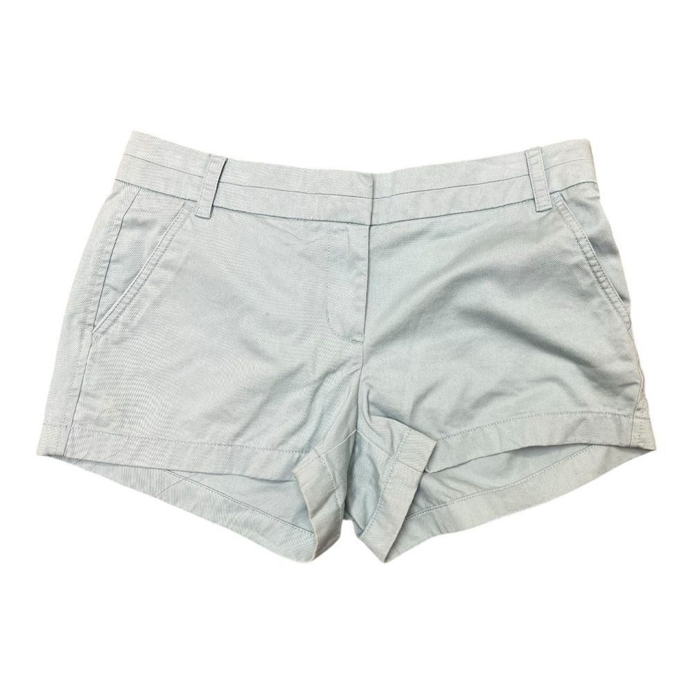J. Crew Black Label Chino Shorts Sea foam Green Sz 6 Classic Preppy Polished